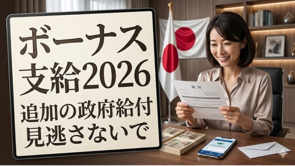 2026年政府ボーナス支給
