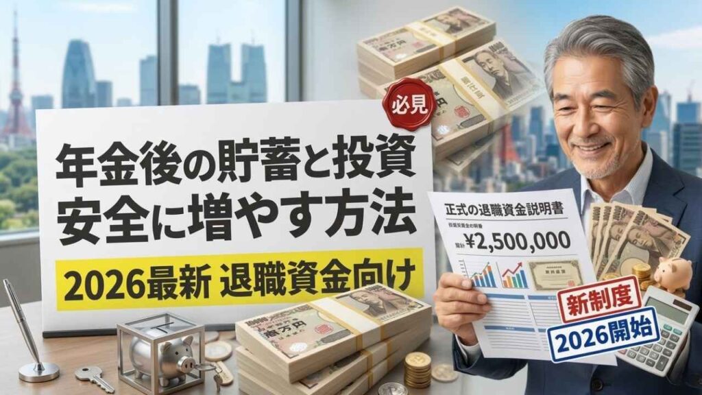 年金後の貯蓄と投資2026｜退職後の資金を安全に増やす賢い運用術と最新ガイド