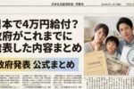 日本で4万円給付2026：政府発表の申請条件・支給開始日まとめガイド