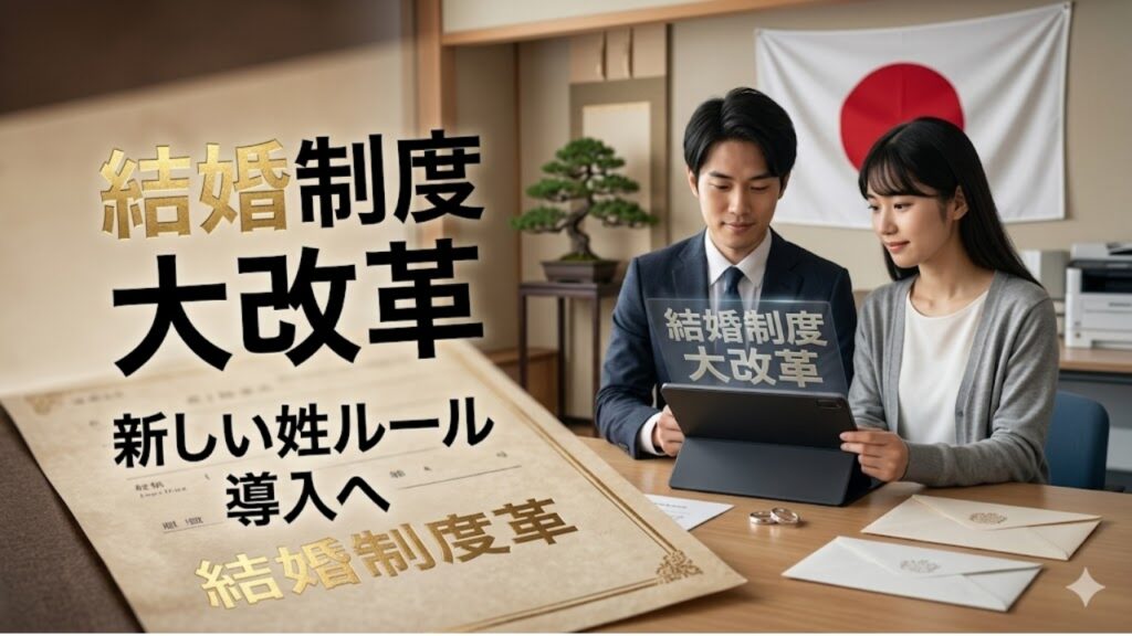 日本政府が結婚制度を大改革へ